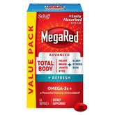 MegaRed frasco frontal mostrando 65 cápsulas y etiqueta clara