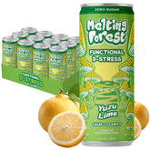 Melting Forest lata frontal Yuzu Lime mostrando diseño y frescura