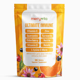 MERRY VITA frasco frontal mostrando 180 cápsulas y beneficios