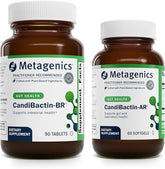 Metagenics CandiBactin-BR frente del empaque mostrando conveniencia