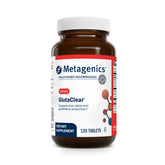 Metagenics GlutaClear frontal muestra envase y cantidad, visualizando confianza de marca