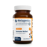 Metagenics Immune Active vista frontal mostrando el envase y beneficios