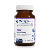 Metagenics MetaSleep frente del empaque mostrando diseño y cantidad para compra segura