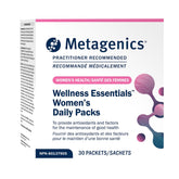 Metagenics paquete frontal Wellness Essentials Women’s mostrando conveniencia y calidad