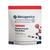 Metagenics envase frontal de Perfect Protein vainilla mostrando diseño y beneficios