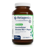 Metagenics SpectraZyme frente del envase mostrando información clave y confianza