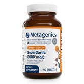Metagenics SuperGarlic 6000 frontal, beneficio: alta potencia sin olor