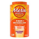 Metamucil frente del envase mostrando etiqueta y beneficios clave
