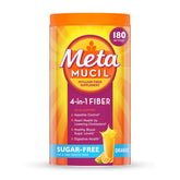 Metamucil envase frontal sabor naranja mostrando presentación