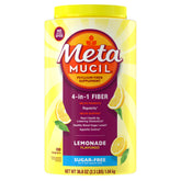 Metamucil envase frontal sabor limonada mostrando presentación práctica