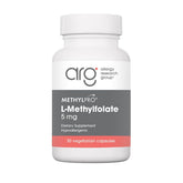 MethylPro frasco frontal con etiqueta clara que identifica folato activo y dosis