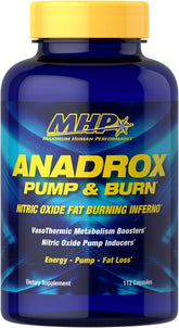 MHP Anadrox frasco frontal mostrando etiqueta y beneficios visibles