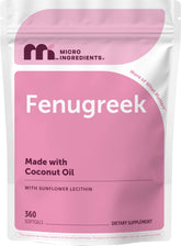 Micro Ingredients frente del empaque mostrando 360 softgels y beneficios