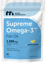 Micro Ingredients frasco frontal mostrando 60 cápsulas y etiqueta clara