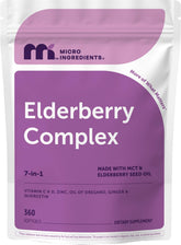 Micro Ingredients frasco frontal mostrando la etiqueta y cantidad de cápsulas