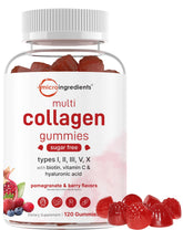 Micro Ingredients gomitas frontal muestra envase y beneficios visibles