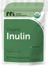 Micro Ingredients vista frontal del envase, práctico y orgánico