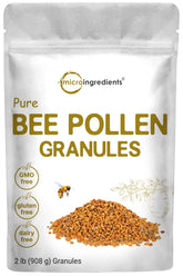 Micro Ingredients polen de abeja frontal en bolsa, fácil y práctico