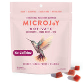 Microjoy vista frontal del empaque, práctico y sostenible