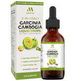 MIHIYO frasco frontal de gotas Garcinia Cambogia, presentación clara y práctica