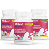Milkaid Junior frente del empaque mostrando 60 tabletas y conveniencia
