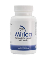 Mirica envase frontal mostrando marca y 60 cápsulas, beneficio pureza