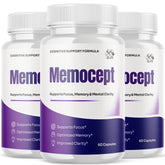 MJO Memocept vista frontal mostrando el envase y beneficio claridad