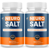 MJO envase frontal de Neuro Salt mostrando diseño y beneficio de apoyo al bienestar