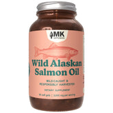 MK Supplements envase frontal mostrando sello de Sockeye y contenido beneficioso