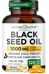 Mother Nature Organics envase frontal y presentación clara del producto