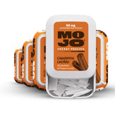 MOJO frente del envase cinnamon churro mostrando el diseño y conveniencia
