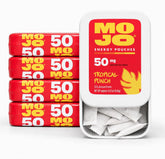 MOJO frontal del paquete Tropical Punch mostrando diseño y beneficio portátil