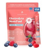 Mommy Knows Best frente del empaque que muestra 16 sobres y beneficio de conveniencia