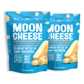 Moon Cheese presentación frontal con bolsa visible y sabor Gouda