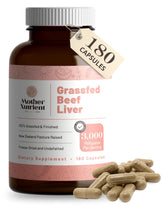 Mother Nutrient frasco frontal mostrando 180 cápsulas y etiqueta clara