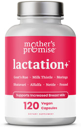 Mother's Promise frente del envase mostrando 120 cápsulas y duración beneficiosa