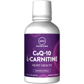 MRM botella frontal con CoQ-10 L-Carnitine líquido, fácil dosificación