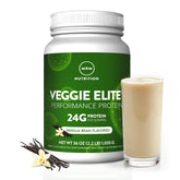 MRM frente del empaque con beneficio de proteína vegetal clara