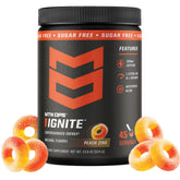 MTN OPS envase Ignite Peach Zing mostrando diseño y beneficios