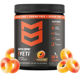 MTN OPS Yeti frontal del envase mostrando etiqueta y beneficio energético