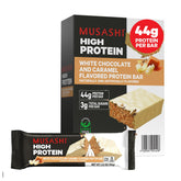Musashi barrita empaque frontal mostrando el sabor y ventajas nutricionales