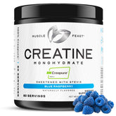Muscle Feast envase frontal mostrando la marca y beneficio de pureza