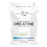 Muscle Feast Creapure frasco frontal mostrando el envase y beneficio de pureza