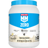Muscle Milk ZERO bote frontal mostrando la marca y beneficio de 15 g proteína