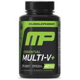 Muscle Pharm envase frontal mostrando diseño y beneficio de multivitaminas