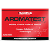 MuscleMeds envase frontal mostrando marca y beneficio hormonal