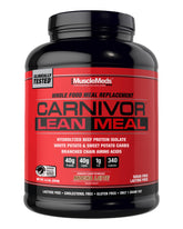 MuscleMeds envase frontal de CARNIVOR Lean Meal mostrando el diseño y beneficios
