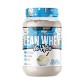 Musclesport envase Vainilla mostrando diseño y beneficio de proteína magra
