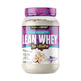 MuscleSport envase frontal Lean Whey Revolution mostrando etiqueta y beneficio proteico