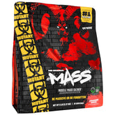 Mutant Mass frente del envase mostrando sabor fresa plátano y diseño claro